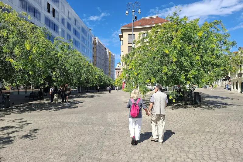 Der Europaplatz im Zentrum von Zagreb