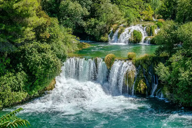 Der Wasserfall Skradinski buk im Nationalpark Krka