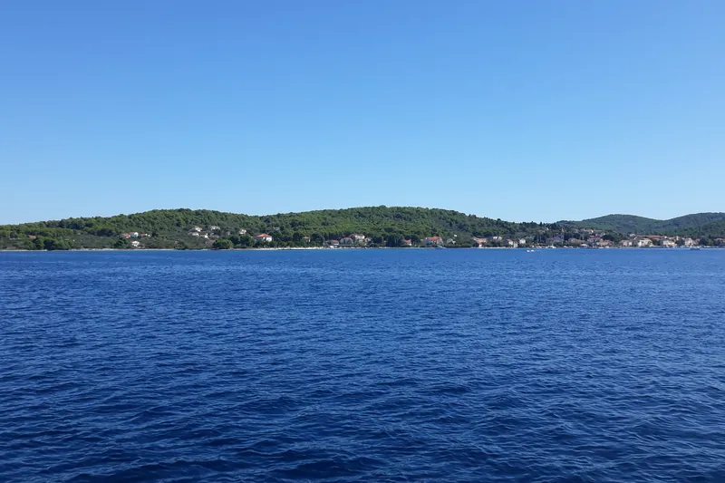 The harbour of Zlarin, an island near Šibenik